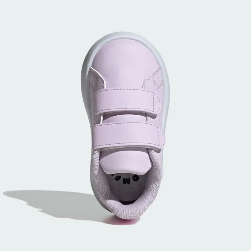 ADIDAS KID'S ADVANTAGE LAVENDER SNEAKER SHOES