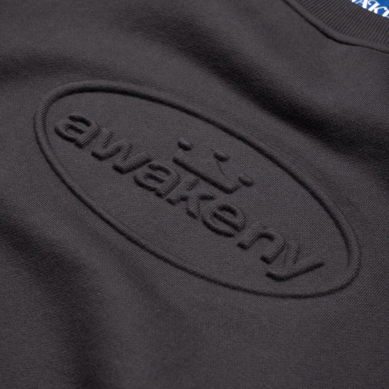 Awake NY Debossed Crewneck - Black