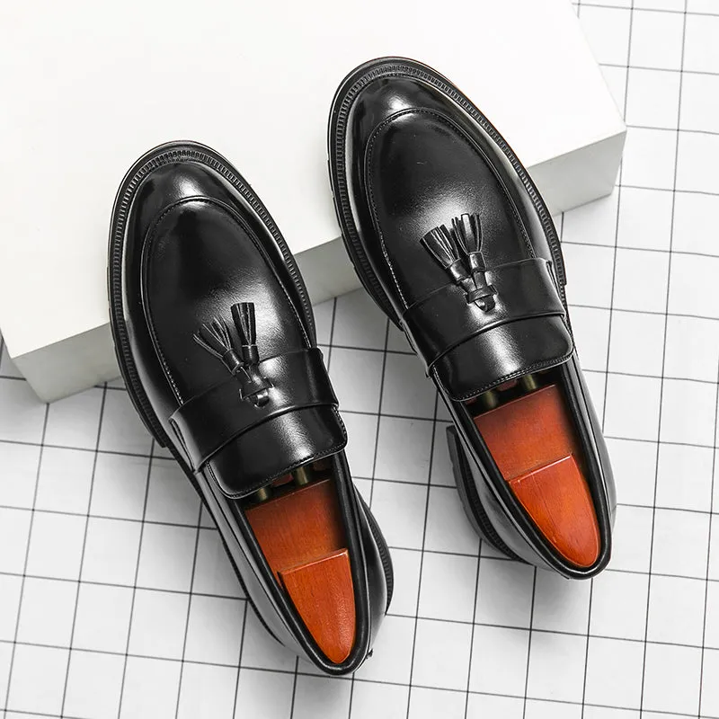 British Retro Men Tassel Party Shoes