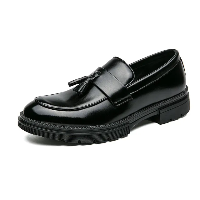 British Retro Men Tassel Party Shoes
