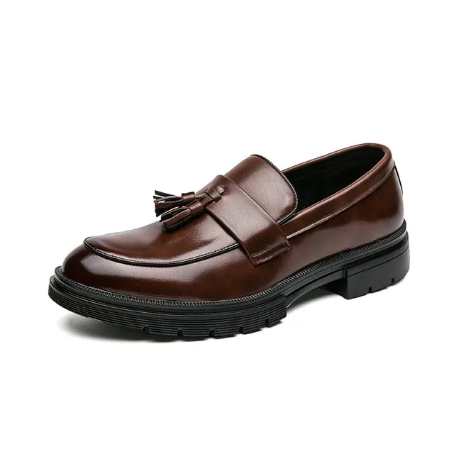 British Retro Men Tassel Party Shoes