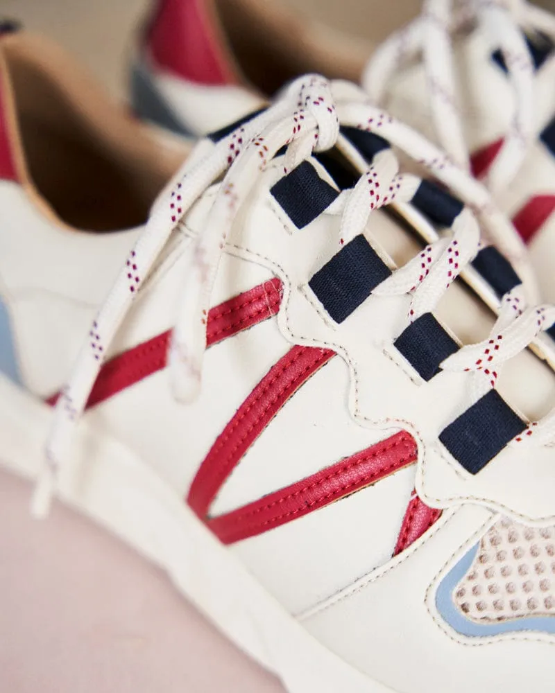 Chamois Recycled Vegan Leather Sneakers | Hydrangea