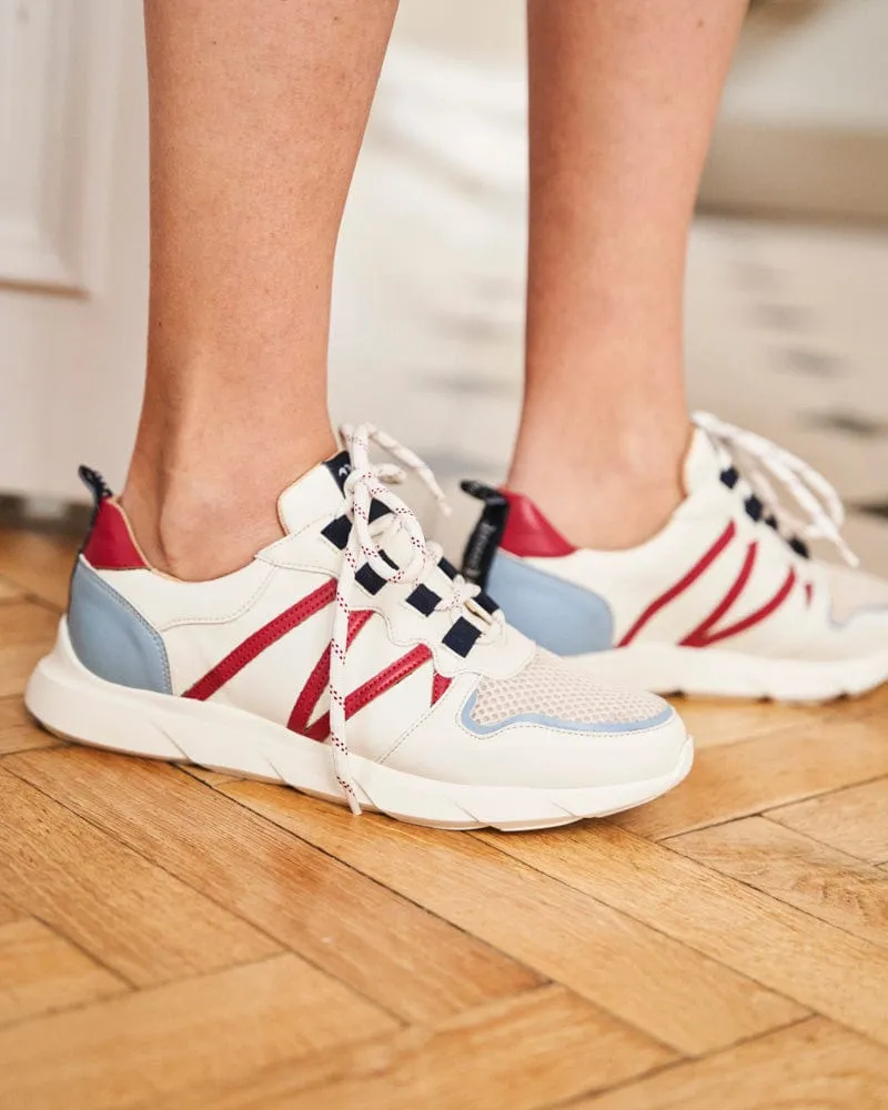 Chamois Recycled Vegan Leather Sneakers | Hydrangea