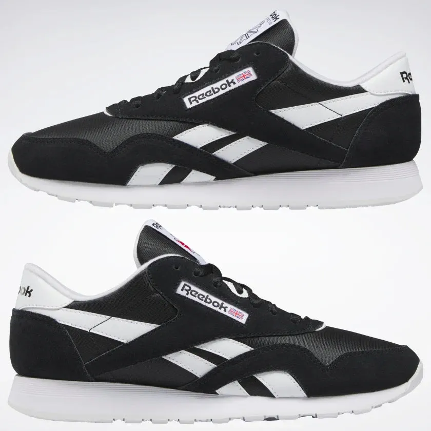 Classic Nylon Shoes Black/White/White