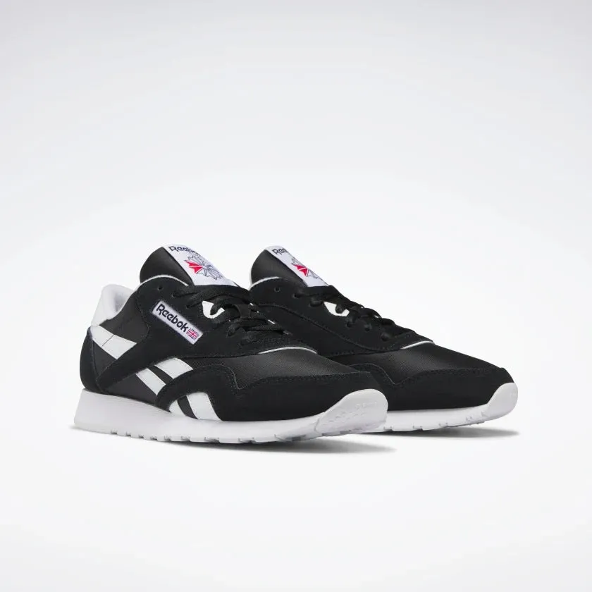 Classic Nylon Shoes Black/White/White