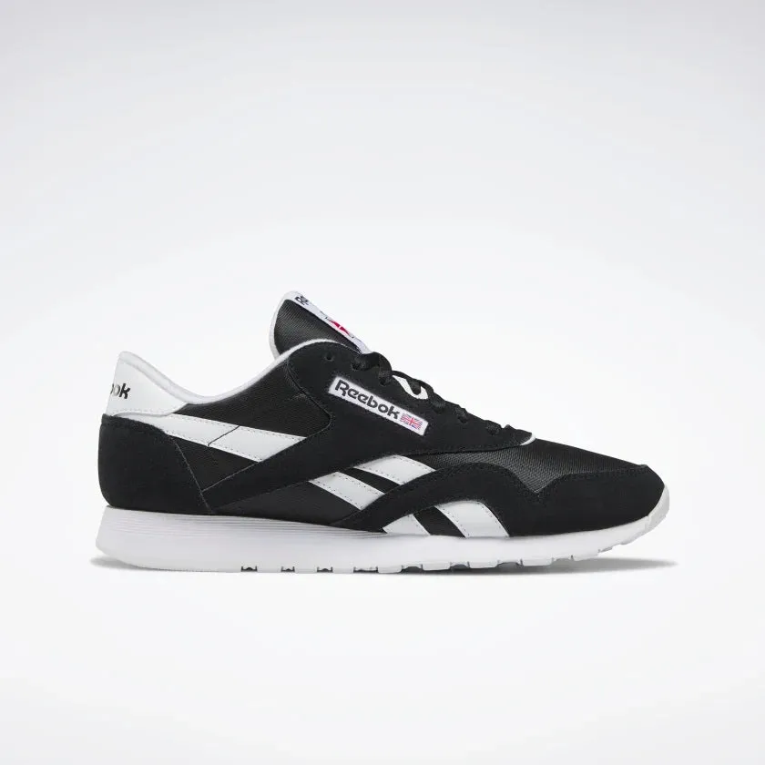 Classic Nylon Shoes Black/White/White