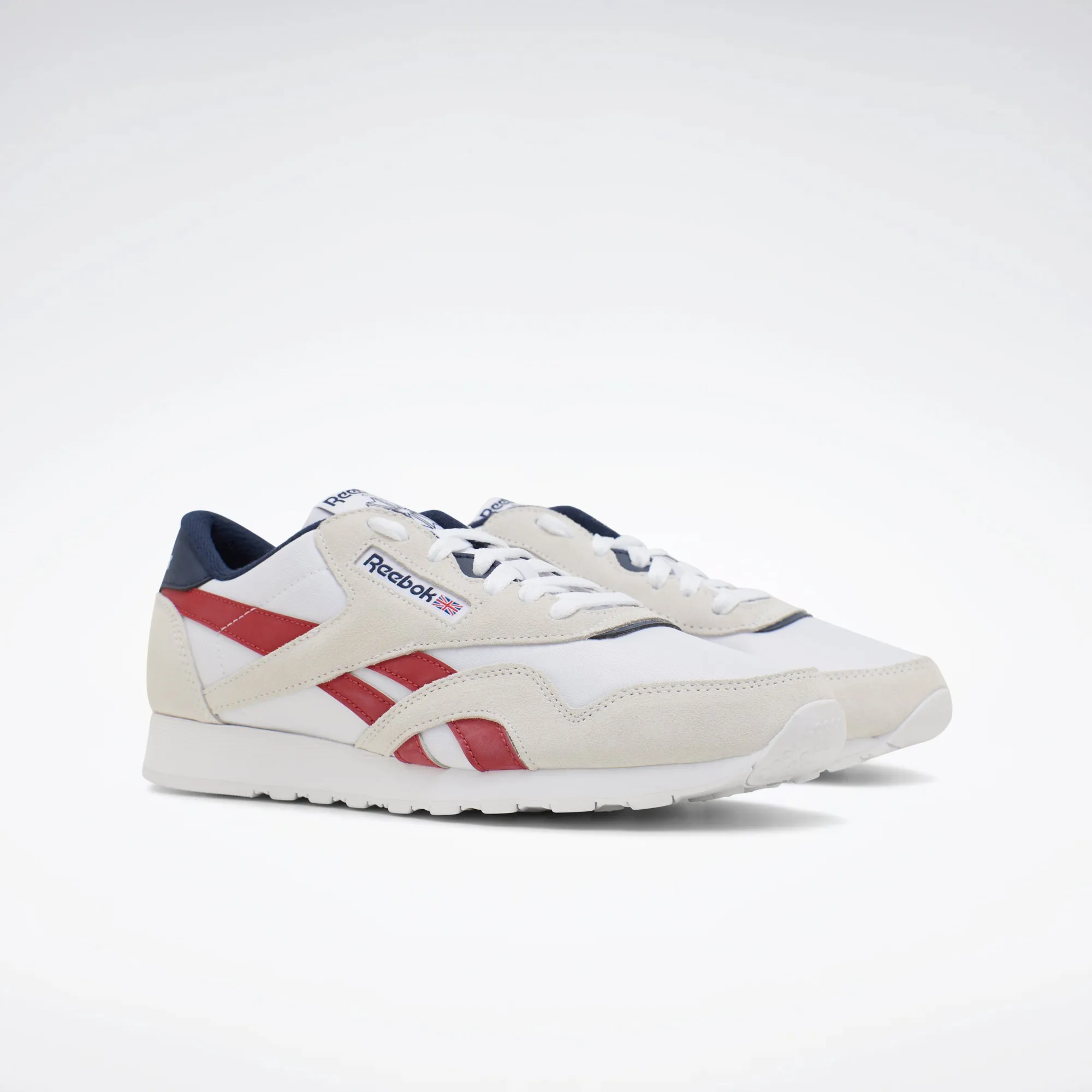 Classic Nylon Shoes White/Flash Red/Vector Navy