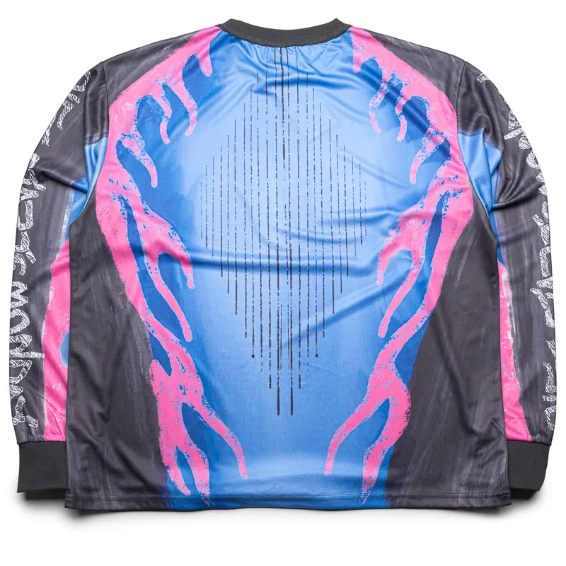 Diet Starts Monday MX Flame Jersey - Black/Blue