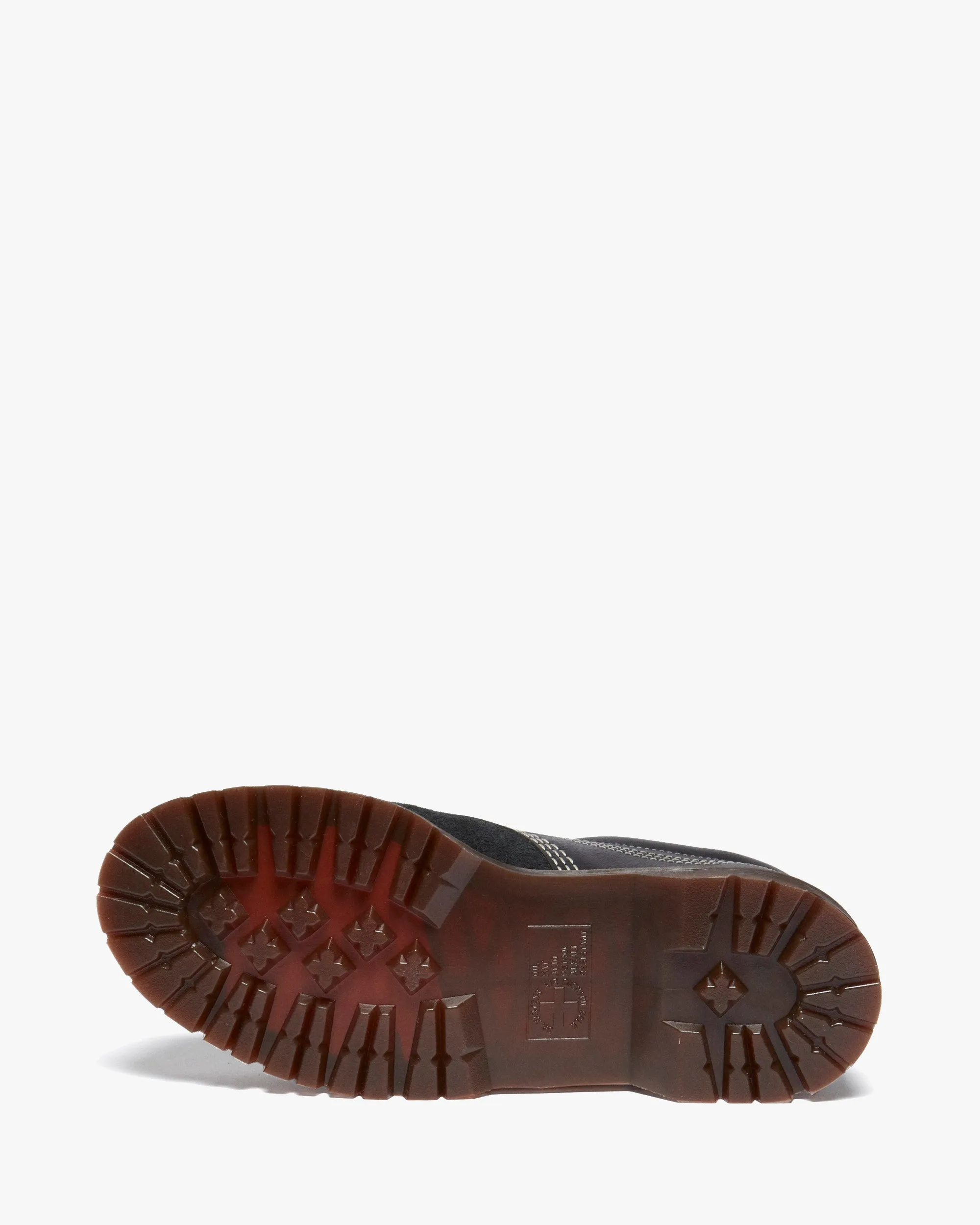 Dr Martens Archive Lowell 4-Eye Moc Toe Shoe - Black Kinsley Tumble / Buttersoft Nubuck / Hairy Suede