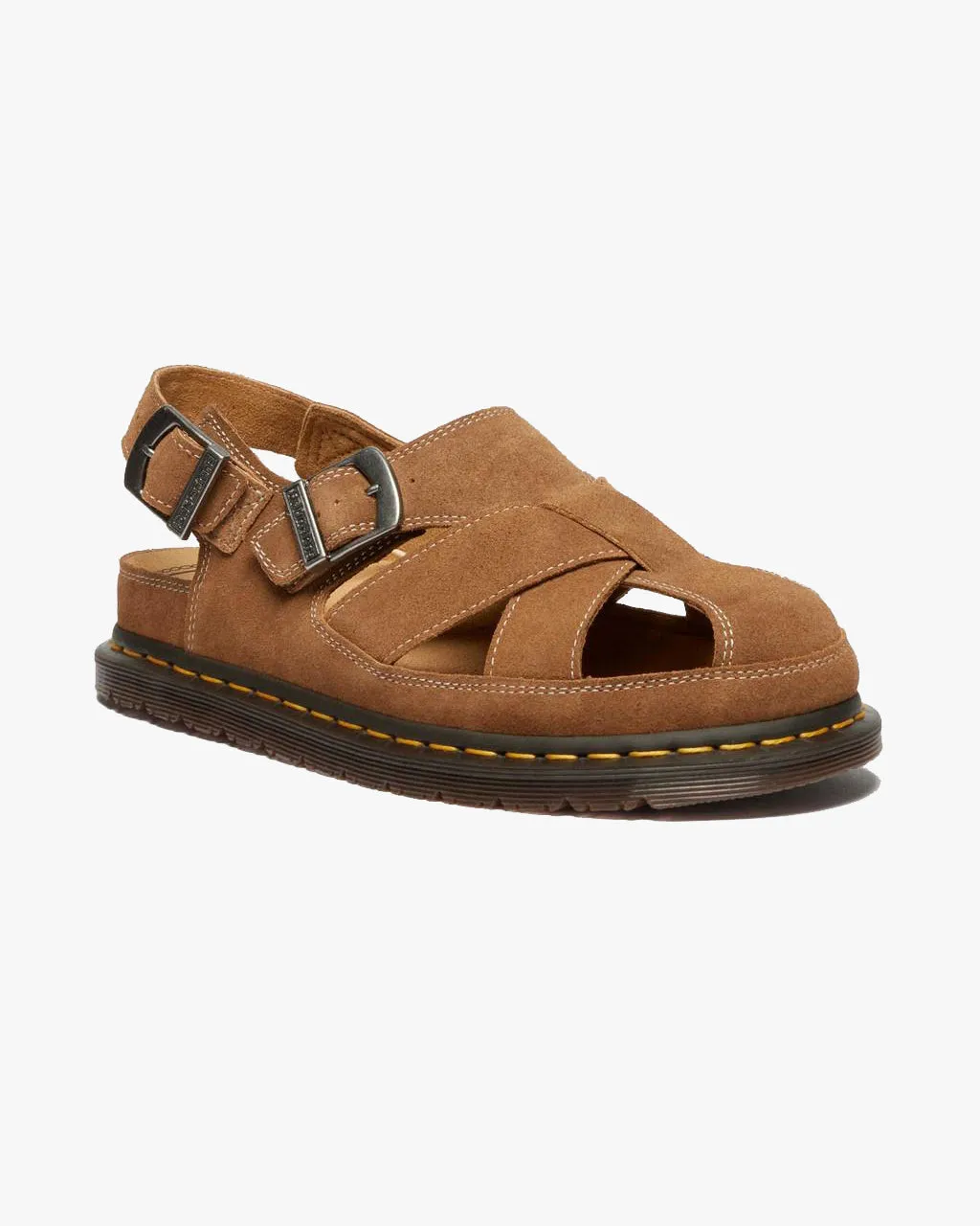 Dr Martens Archive Plush Suede Fisherman Sandals - Natural Tan