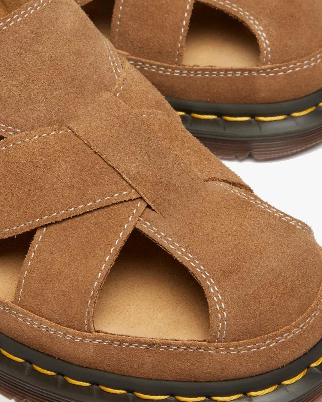 Dr Martens Archive Plush Suede Fisherman Sandals - Natural Tan