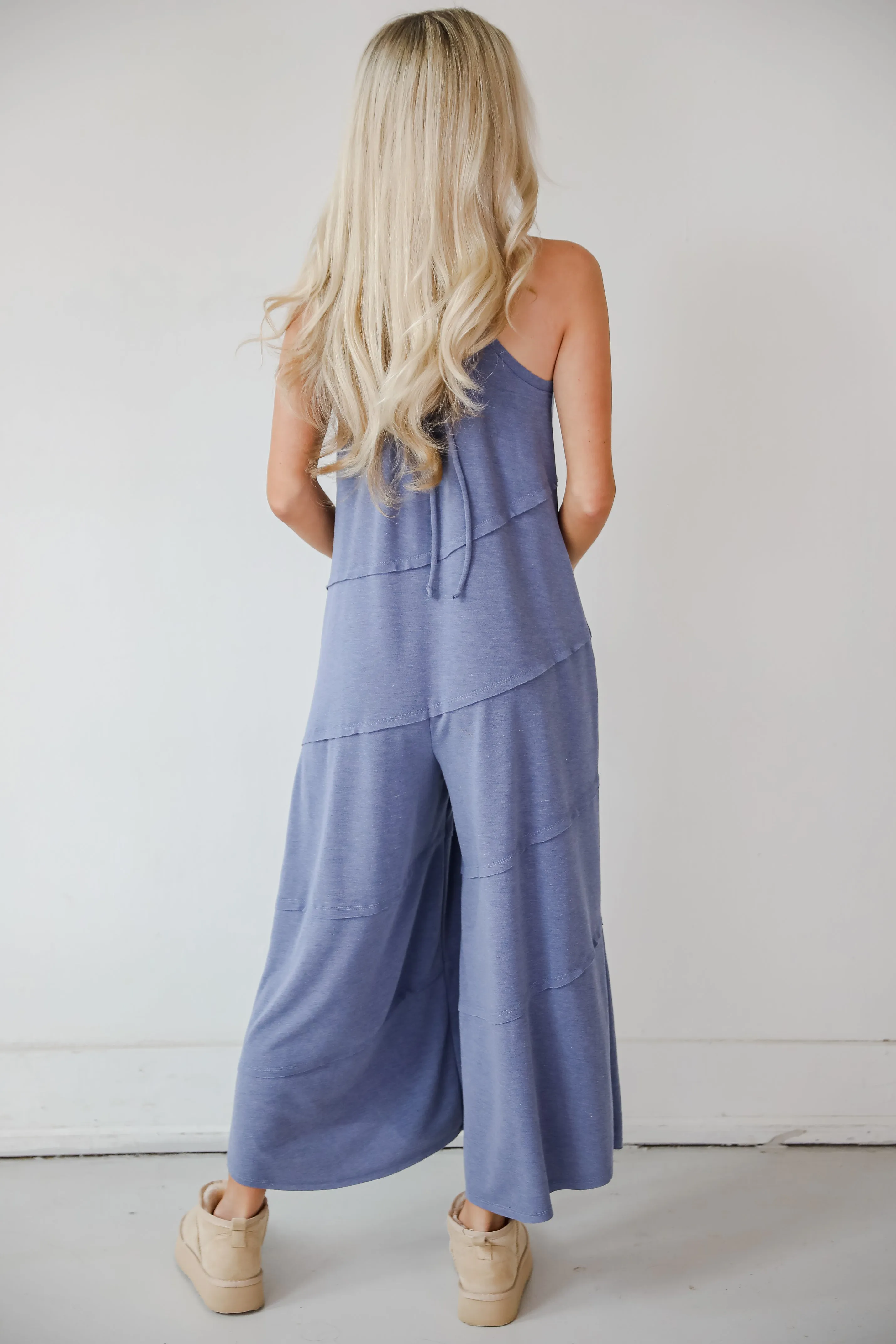 FINAL SALE - Favorite Impression Denim Wide Leg Jumpsuit