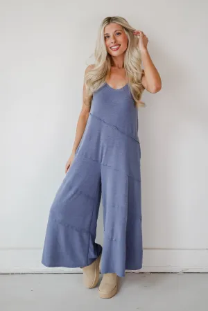 FINAL SALE - Favorite Impression Denim Wide Leg Jumpsuit