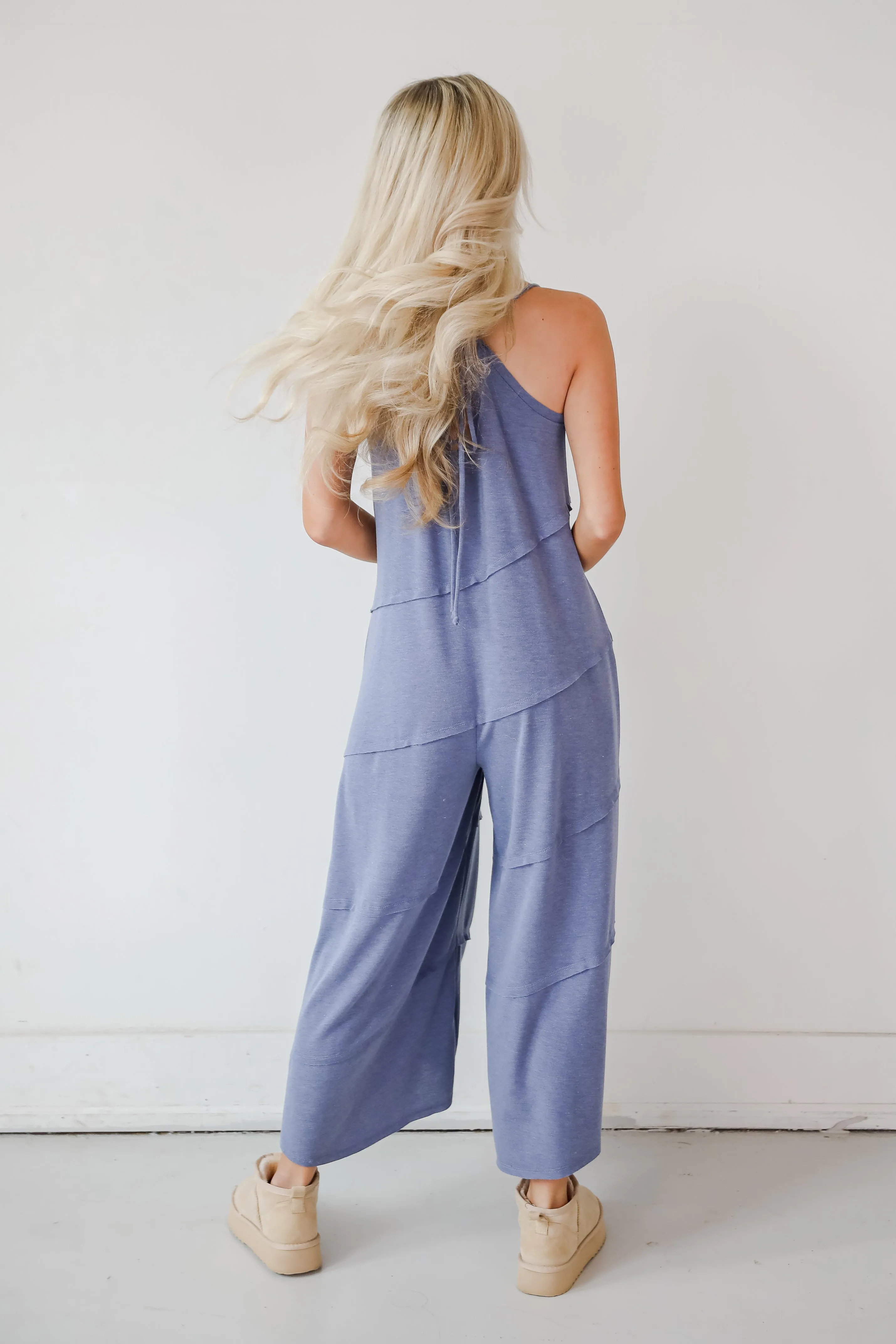 FINAL SALE - Favorite Impression Denim Wide Leg Jumpsuit