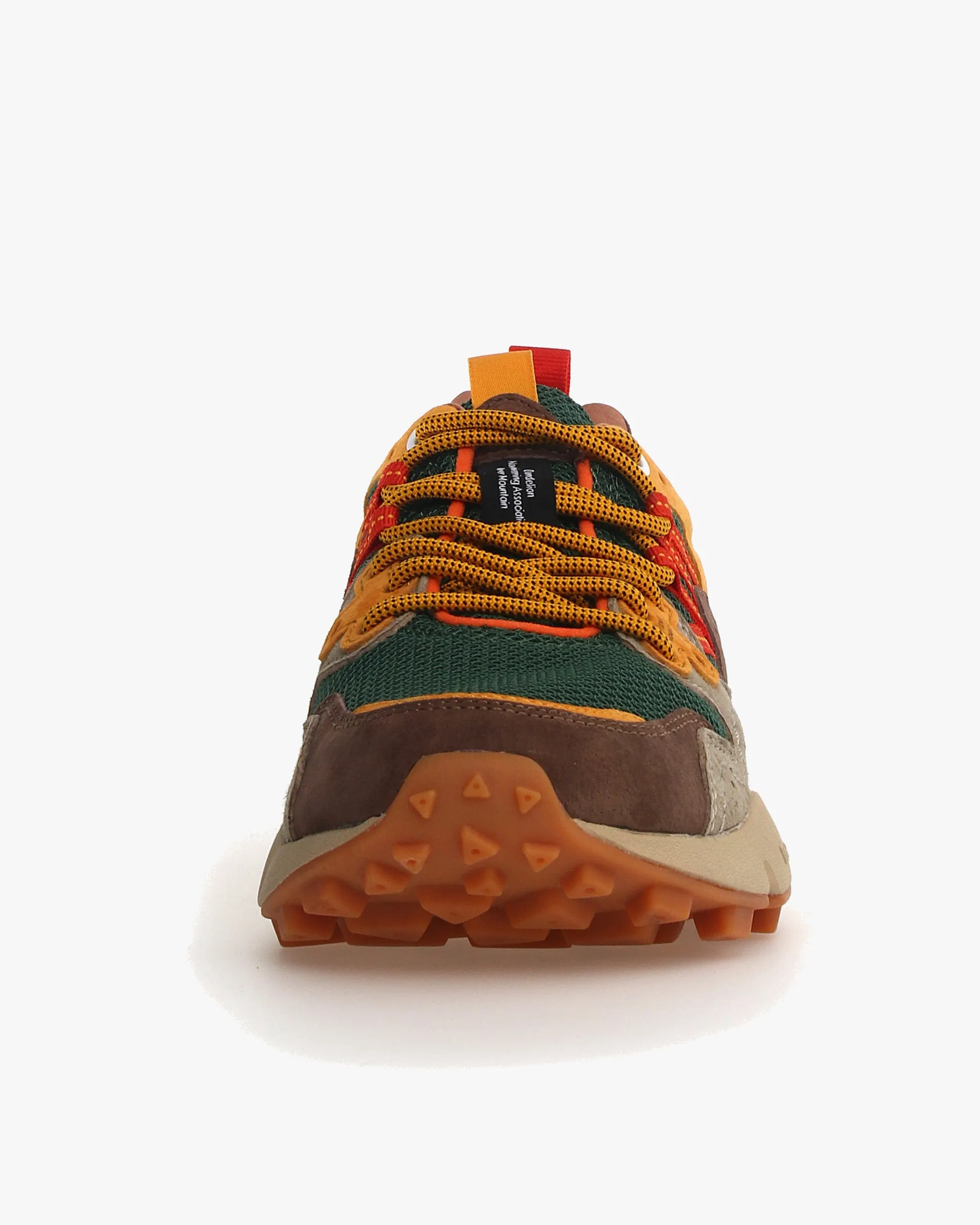 Flower Mountain Yamano 3 Suede & Nylon Mesh - Taupe / Green / Ocra