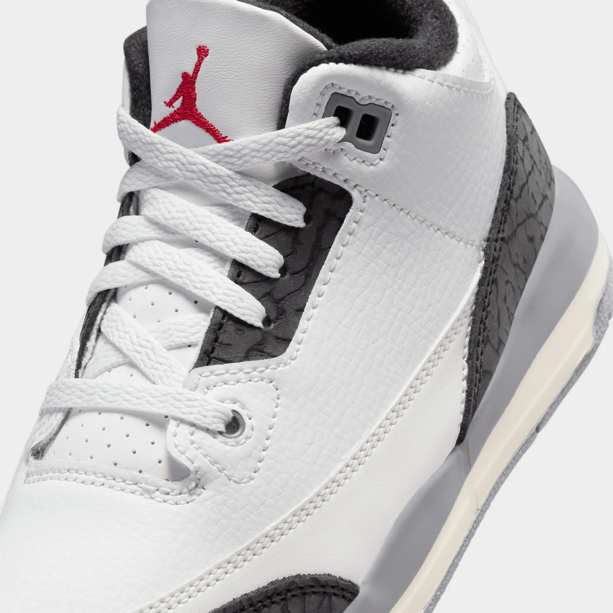 Jordan 3 Retro PS Summit White / Fire Red - Cement Grey