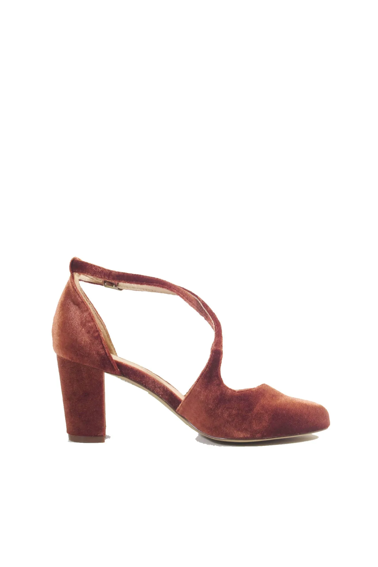 Oren Velvet Mary Jane Heels