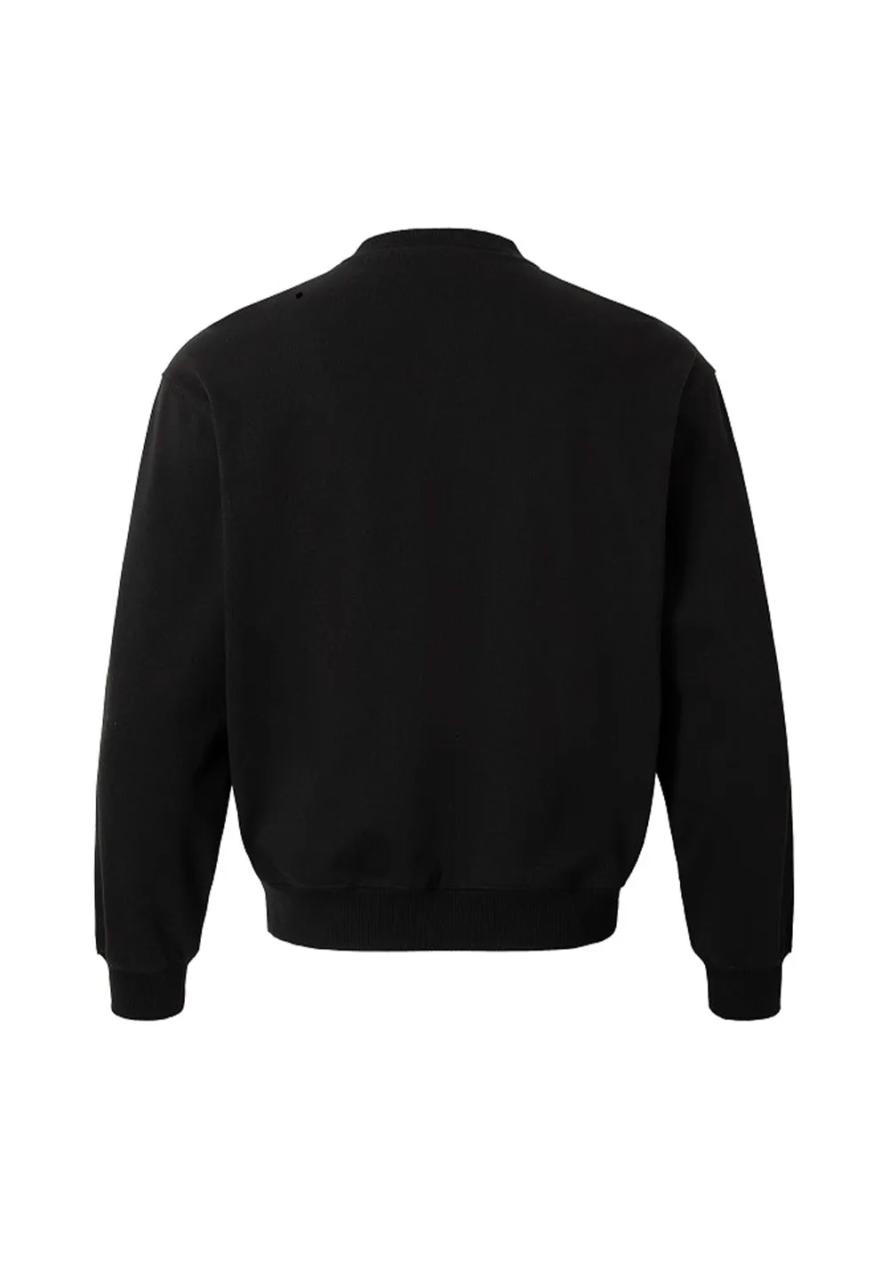 Pearl Appliqué Basic Crew Neck Sweatshirt
