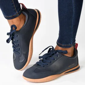 Pierre Cardin Wembi 2 Ladies Lace Up Sneaker -  Navy
