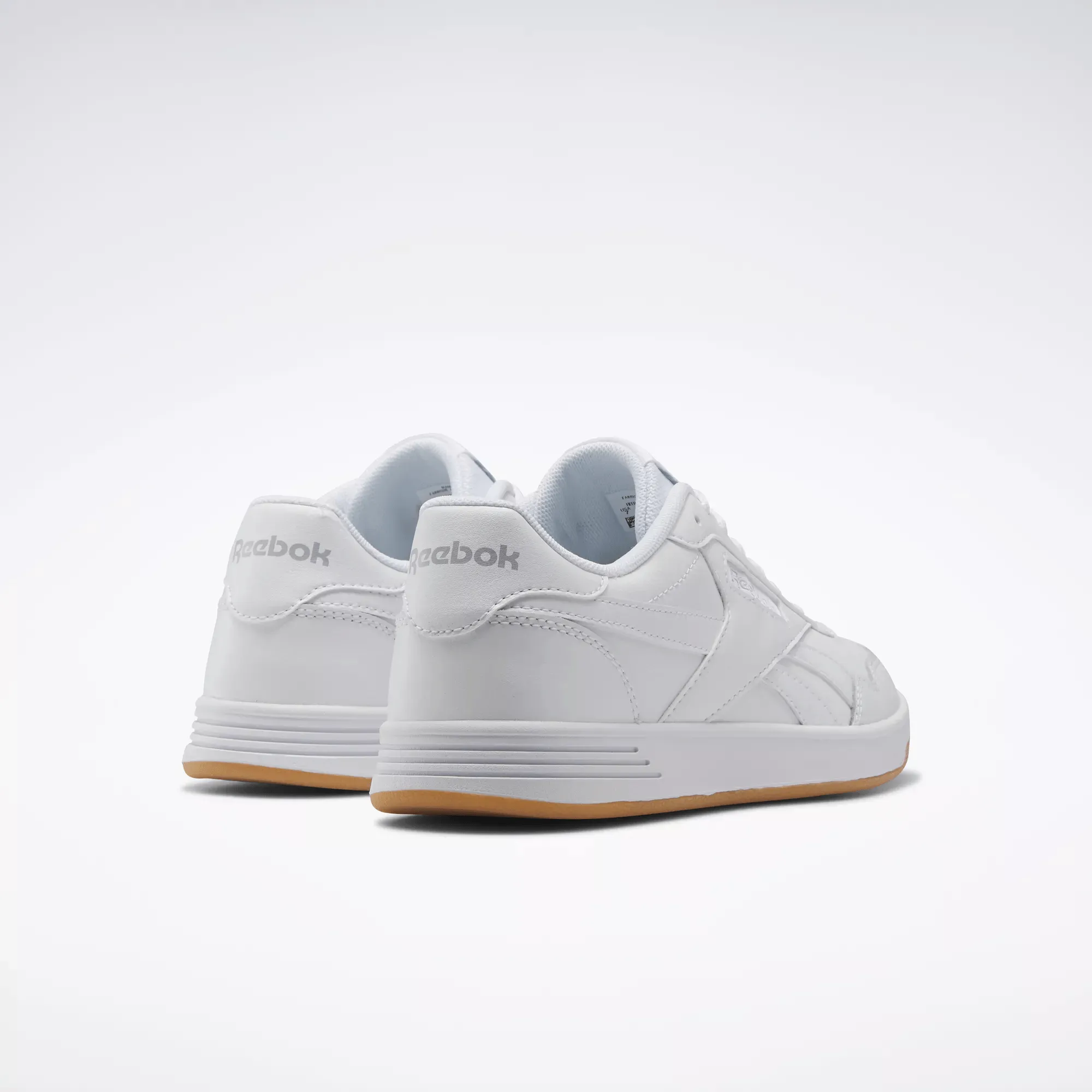 REEBOK WOMEN'S COURT ADVANCE WHITE/GUM TENNIS SHOES