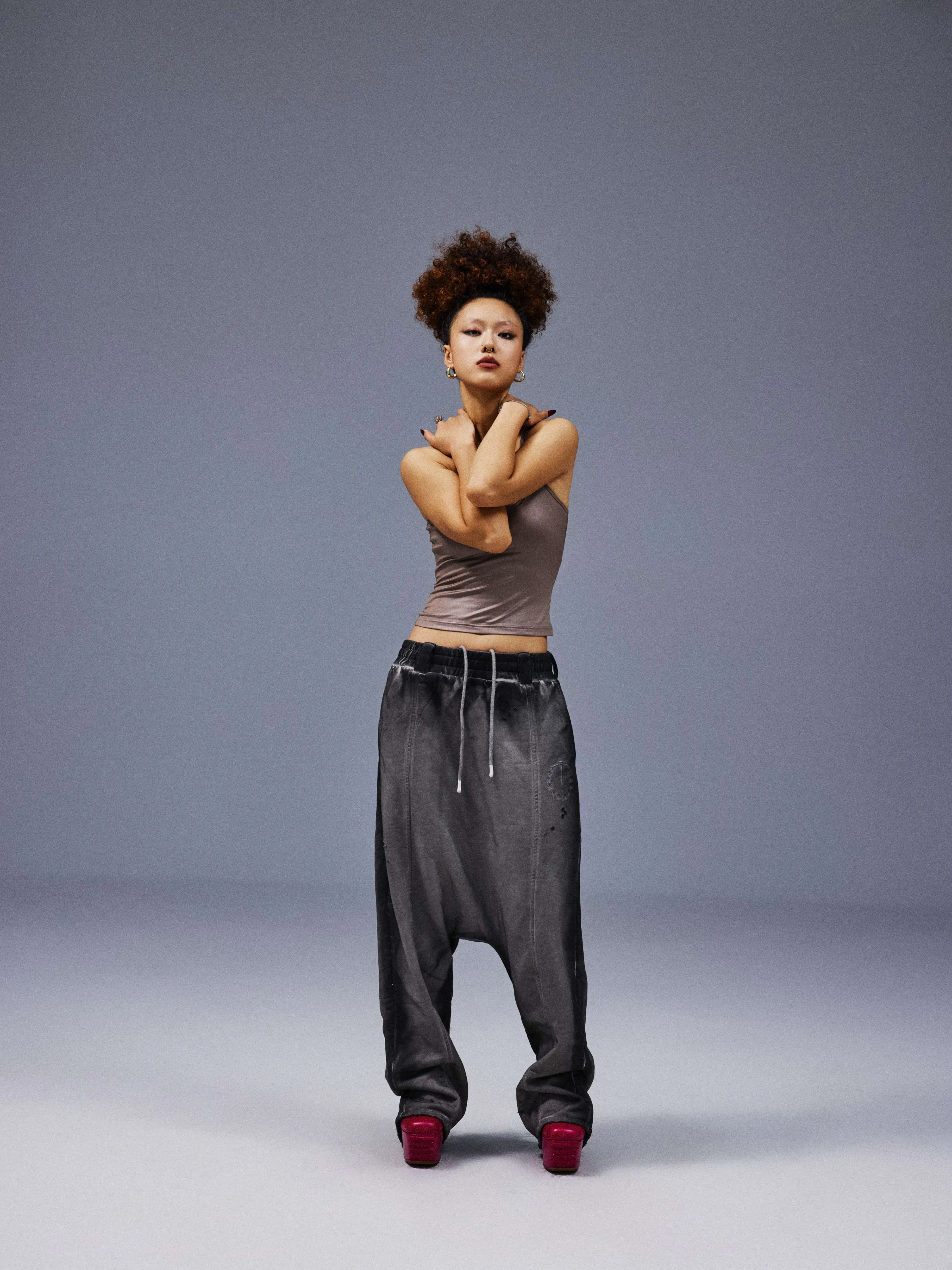 Set-Dye Drop-Crotch Sweatpants