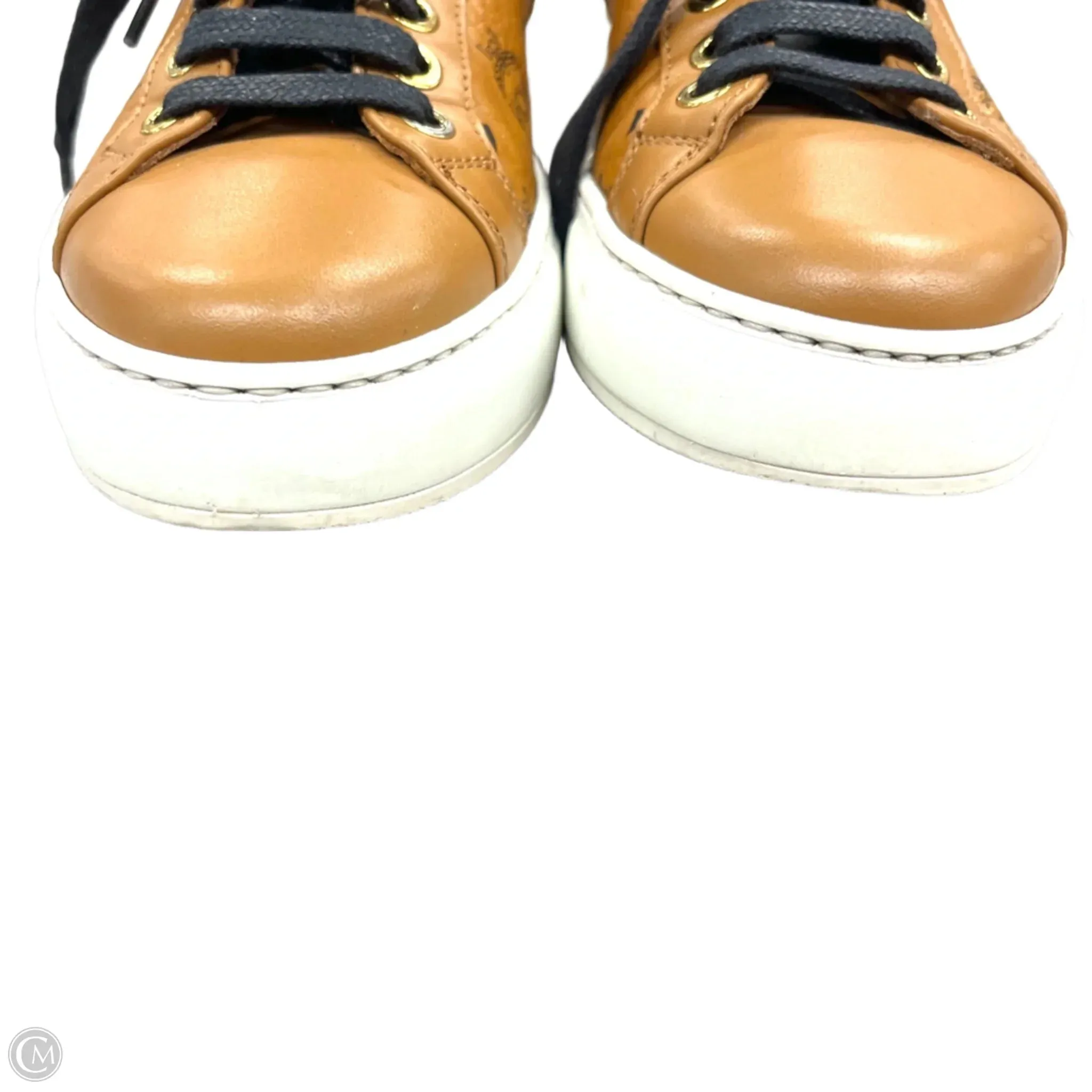 Shoes Luxury Designer By Mcm In Brown, Size: 5.5