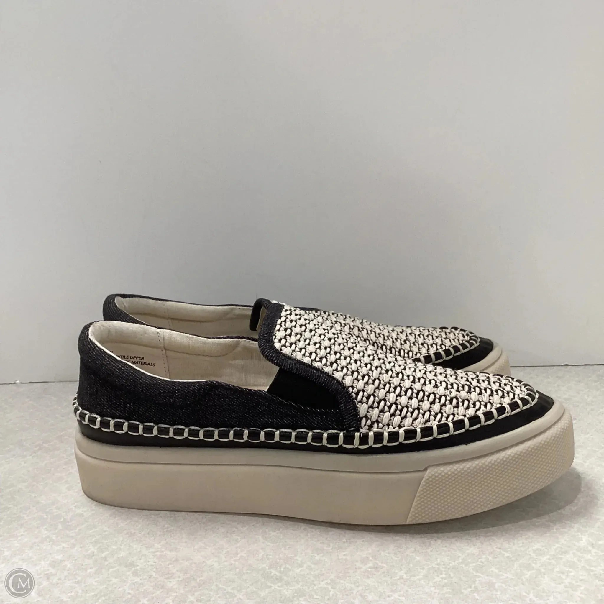 Shoes Sneakers By Dolce Vita In Black & Cream, Size: 6.5
