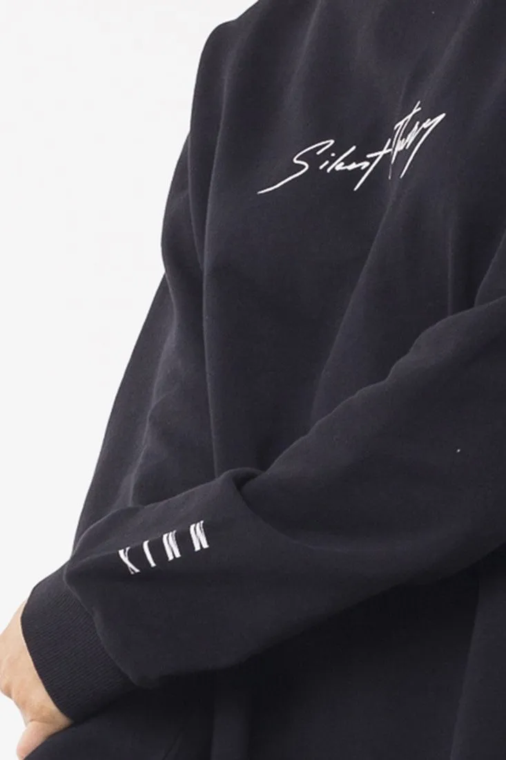 Silent Theory Obstructed Crew Washed Black