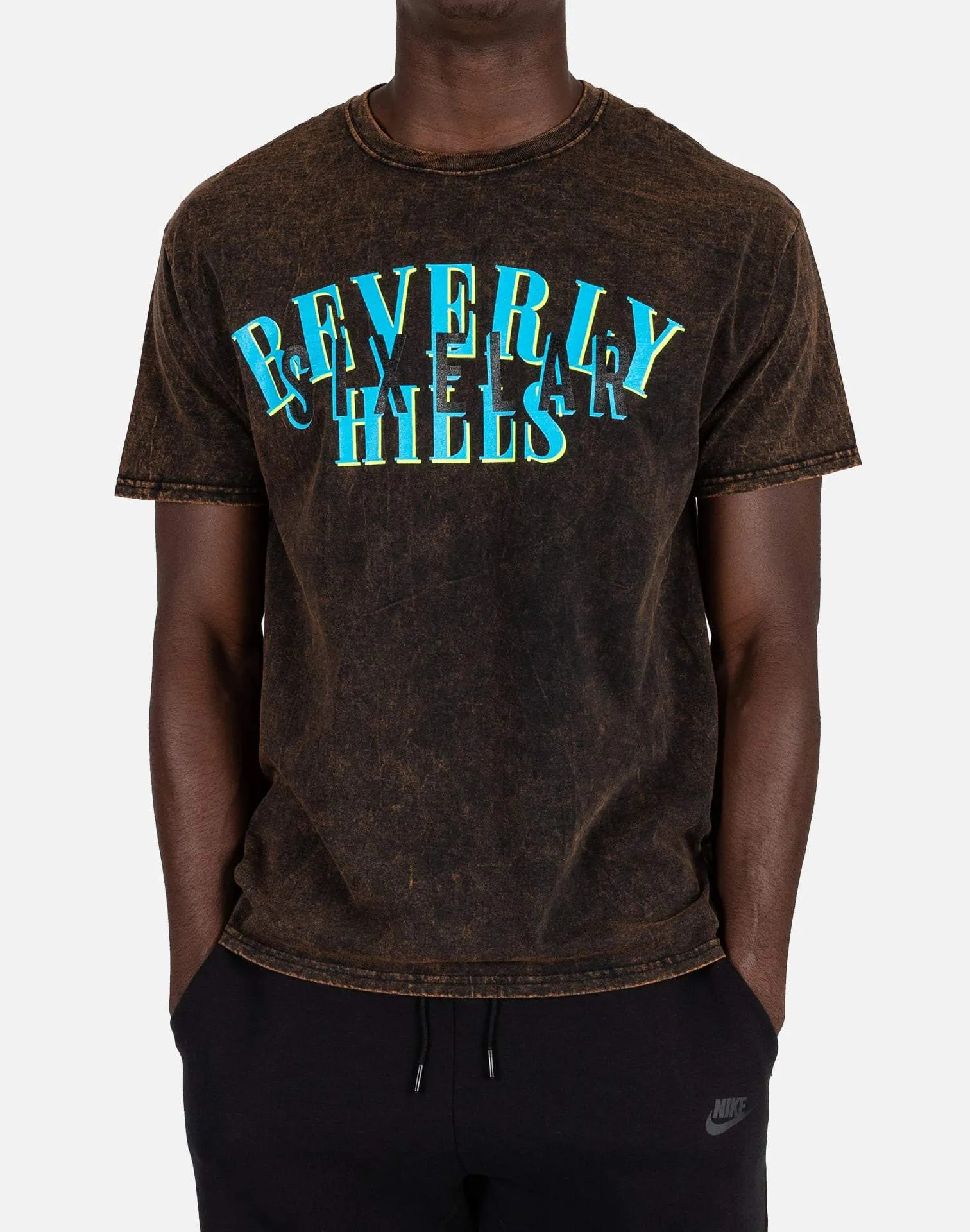 Sixelar BEVERLY HILLS ACID WASH TEE