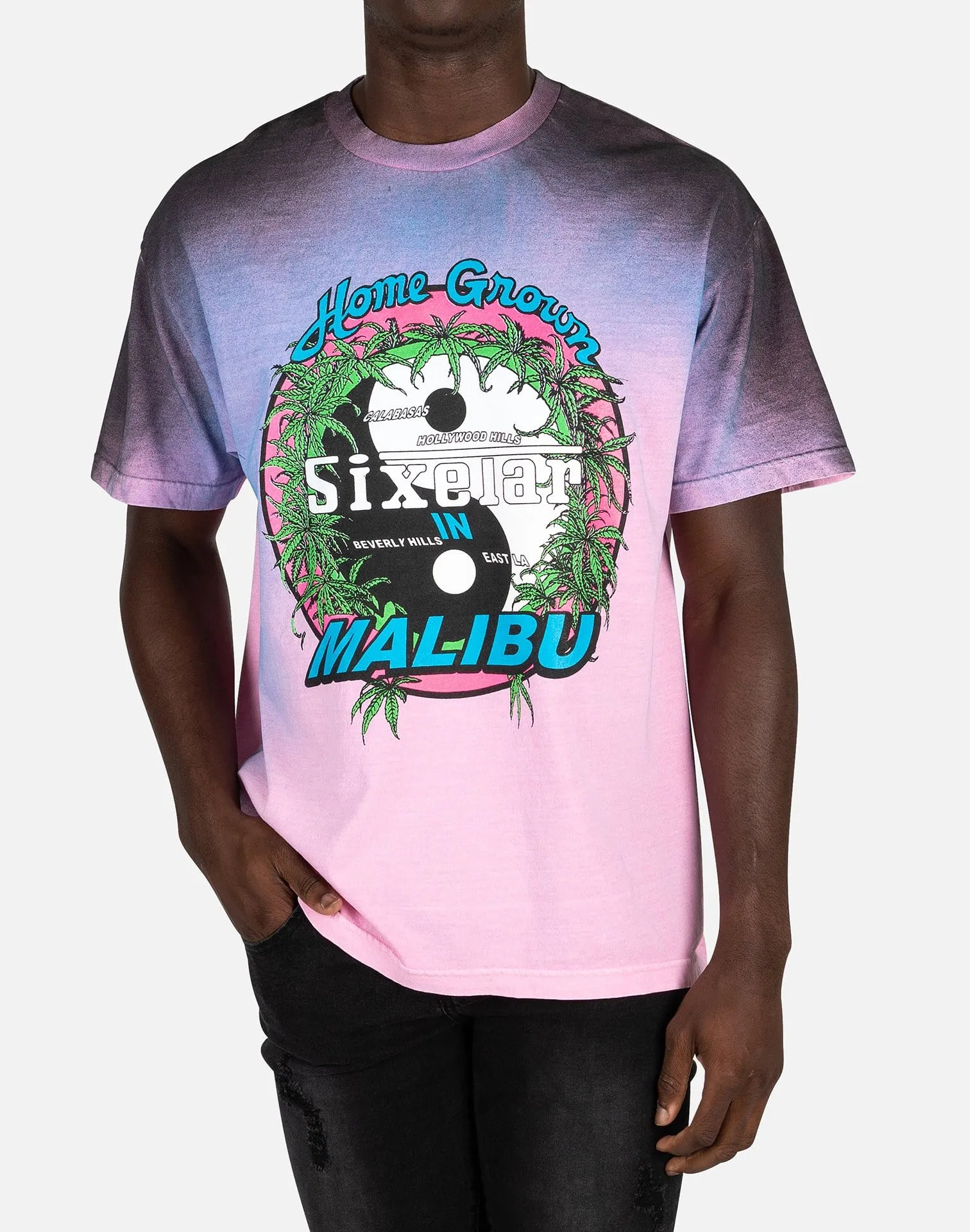 Sixelar HOME GROWN SUN AIRBRUSH TEE