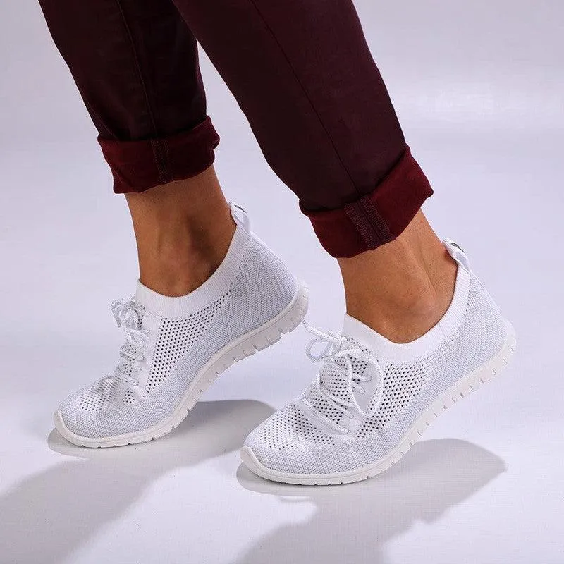 Soft Style by Hush Puppies Nansen Lurex Sneaker - White