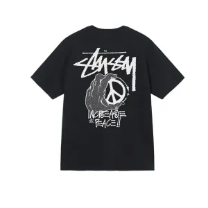 Stüssy Peace Hand Pigment Dyed T-shirt Black