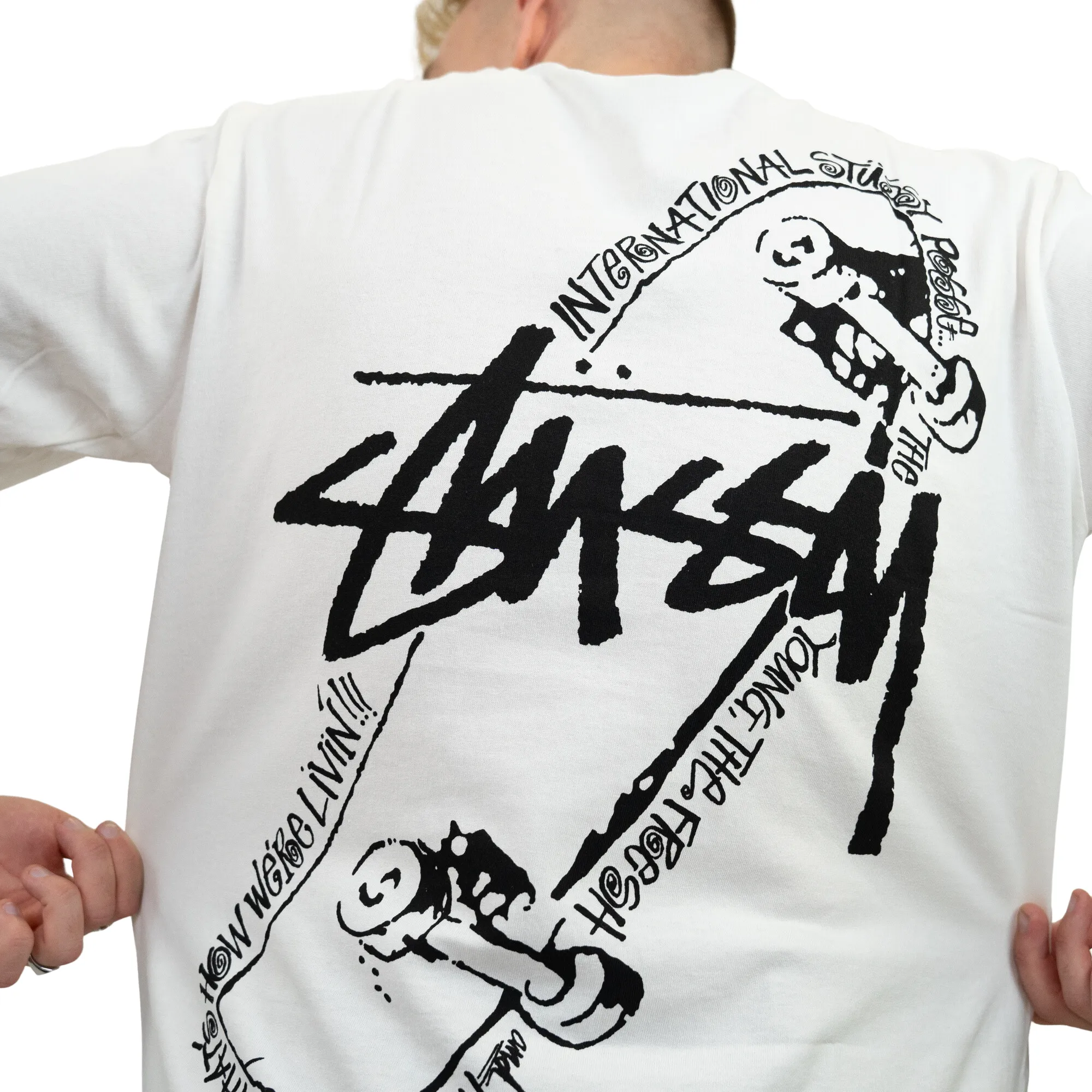 Stüssy Skate Posse Pigment Dyed T-shirt Natural