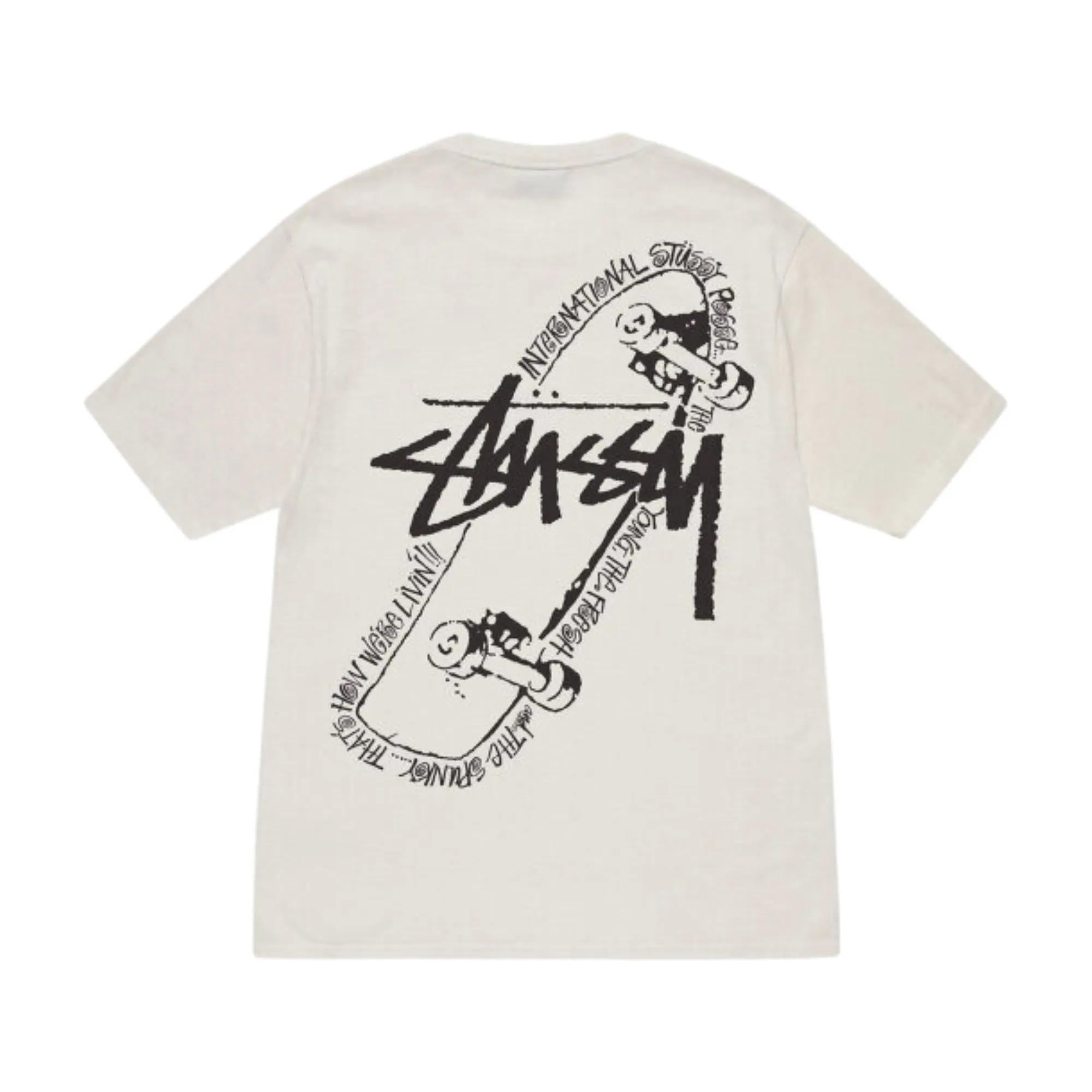 Stüssy Skate Posse Pigment Dyed T-shirt Natural