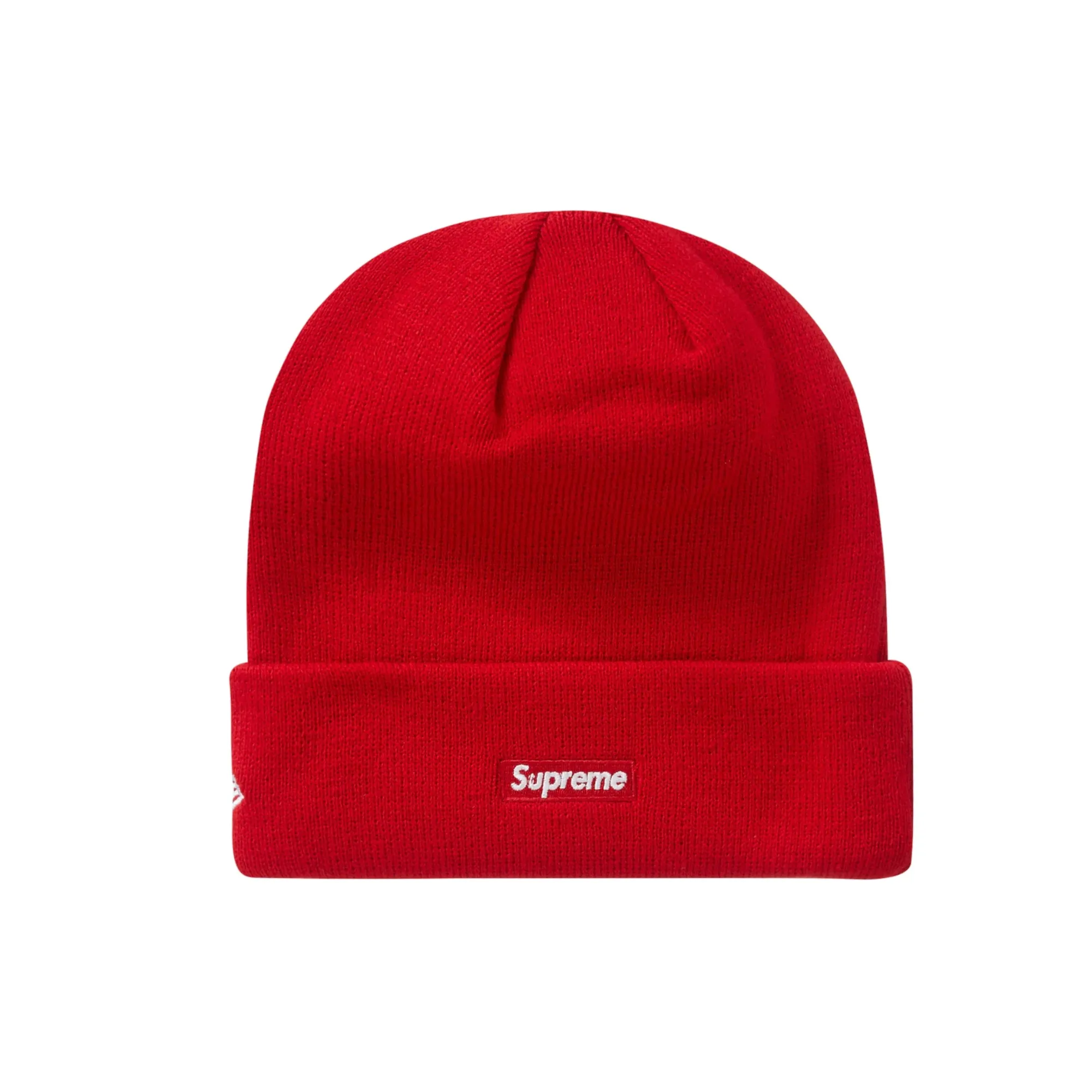 Supreme New Era S Logo Beanie Red
