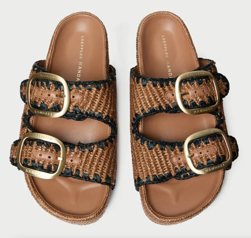 Theo Two Band Sandal Brown/Black