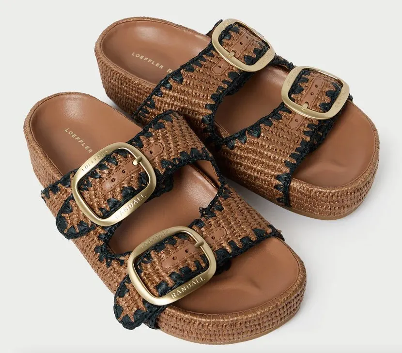 Theo Two Band Sandal Brown/Black