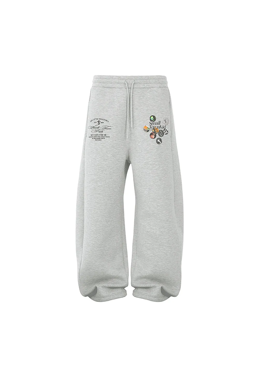 Vintage Machete Air Layer Badge Printed Relaxed Pants