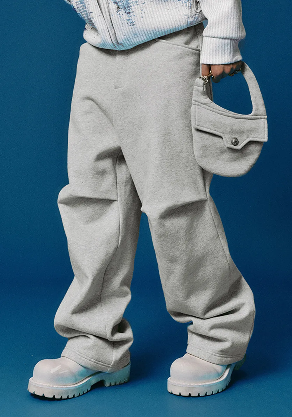 Waistcoat Removable Folded Pleated Sweatpants
