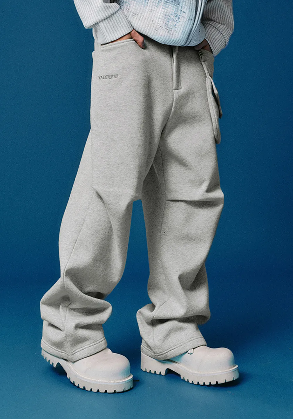 Waistcoat Removable Folded Pleated Sweatpants