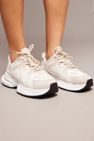 White Chunky Sneakers Trainers