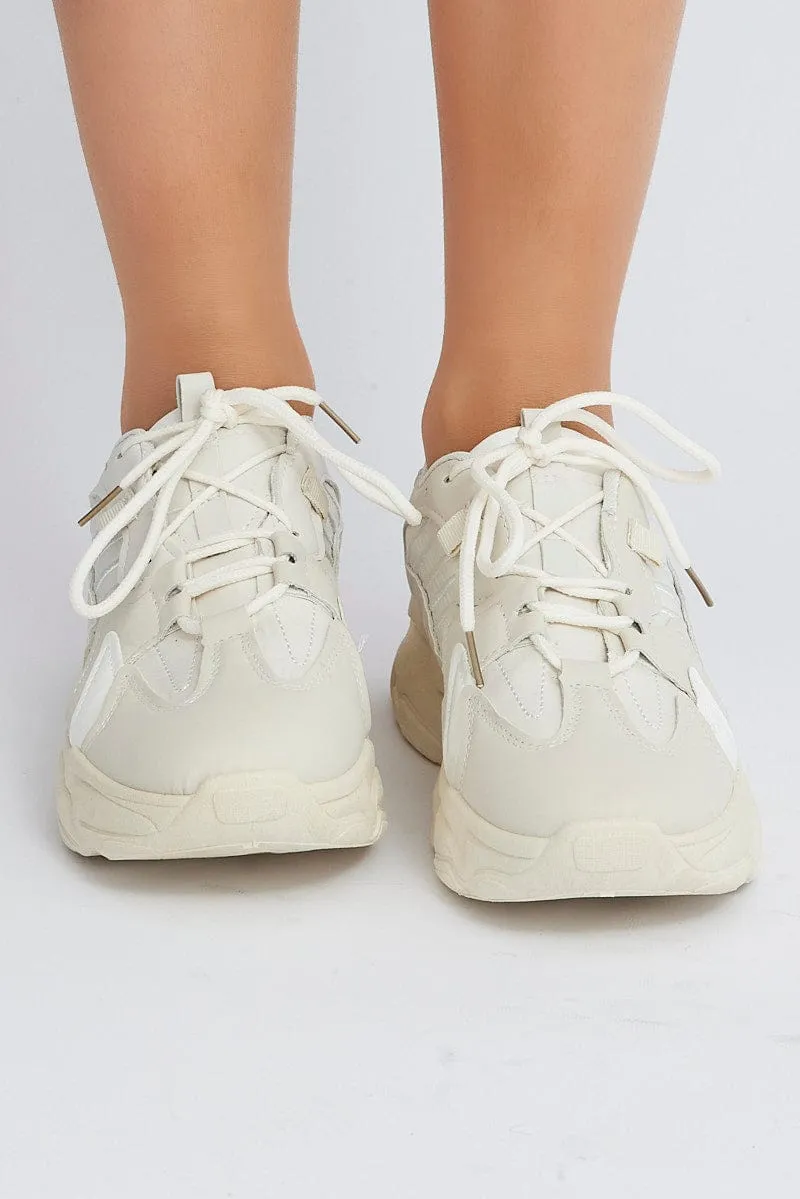 White Chunky Sneakers