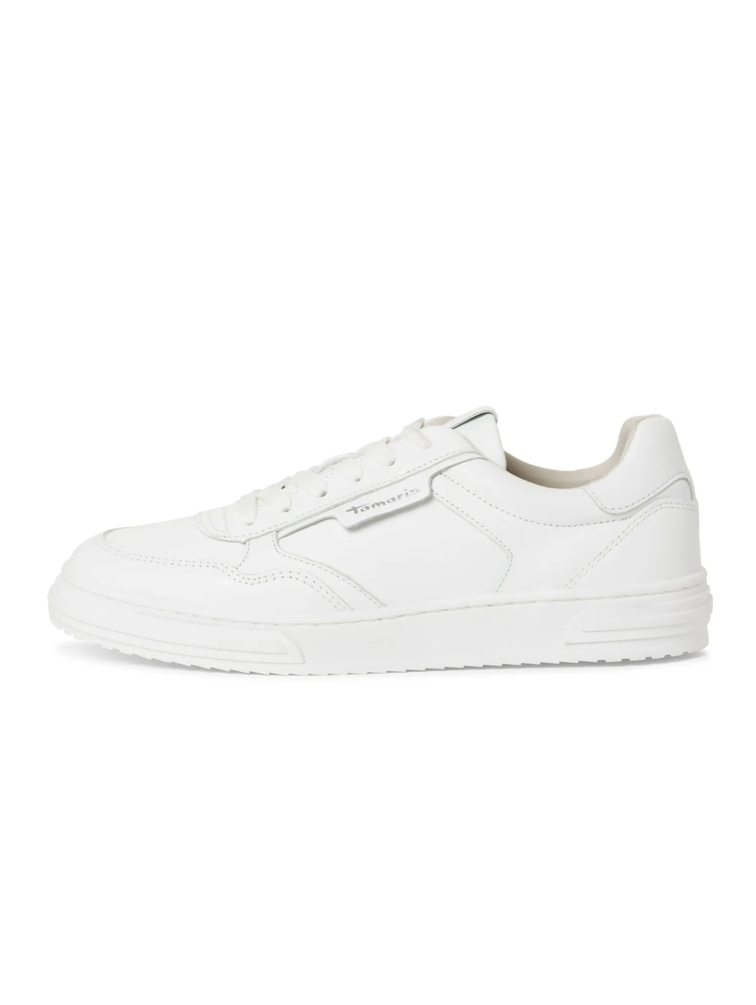 White leather trainers
