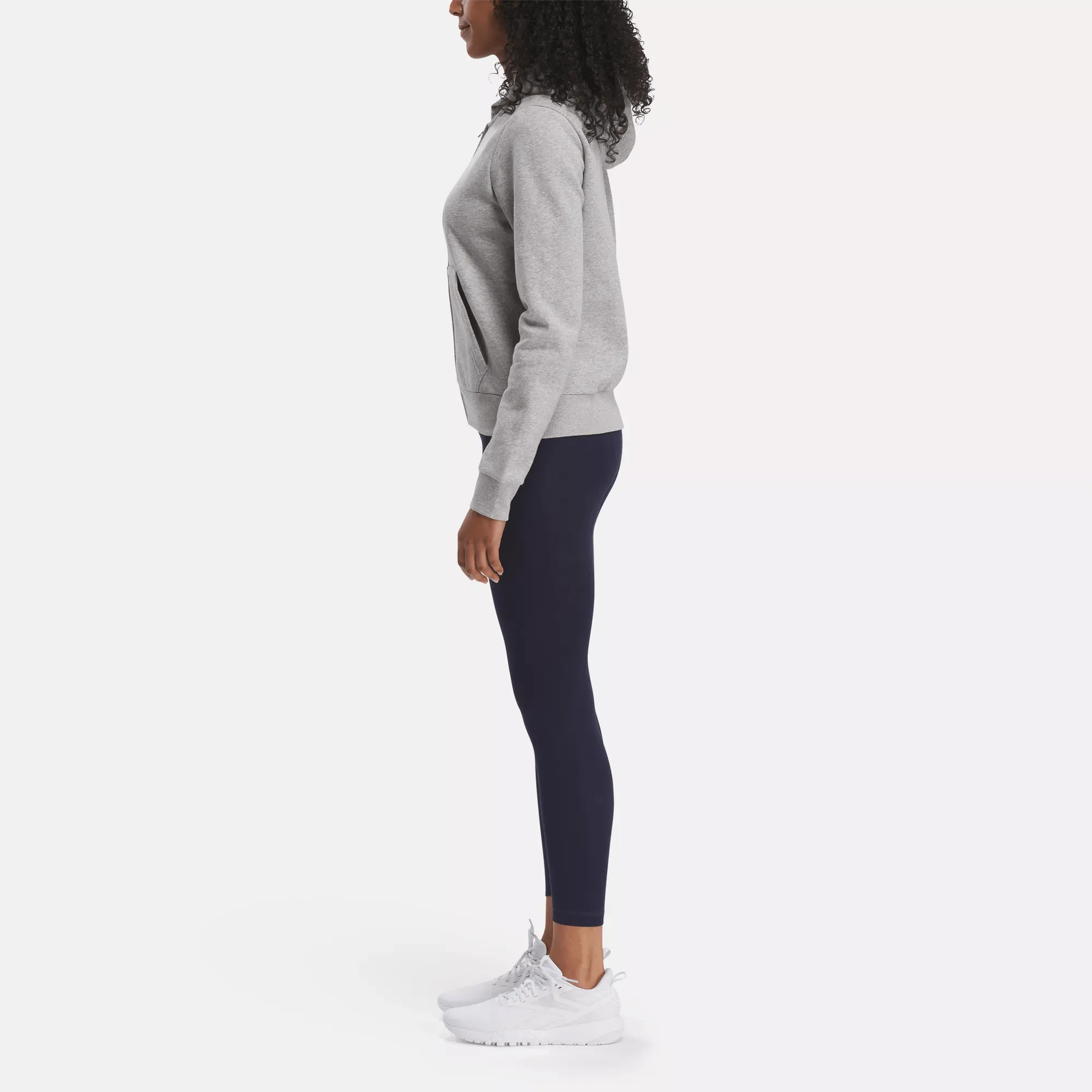 Women's Reebok Identity Small Logo Fleece Full-Zip Sweatshirt