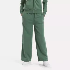 Women's Reebok Identity Small Logo Fleece Wide Leg Pants